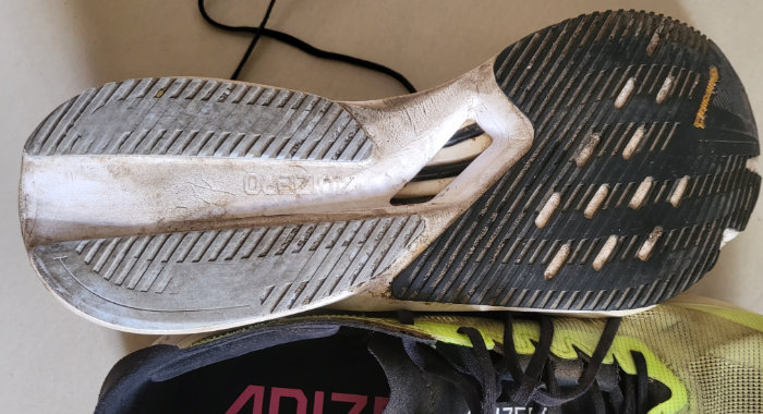 Outsole after 170kms of running