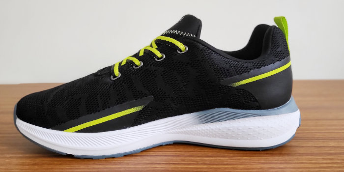 Plenty of foam for a budget shoe, though it is on the harder side