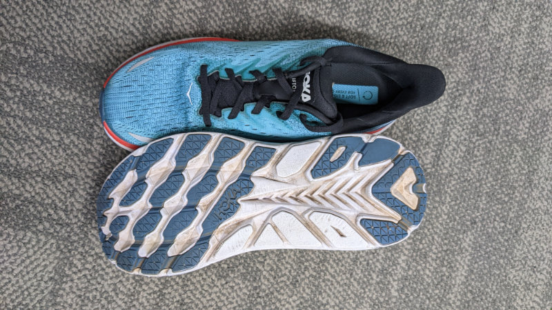 Outsole after 200kms of running