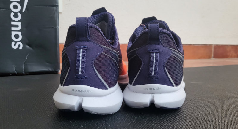 Heel is well padded, pull tab is a nice addition